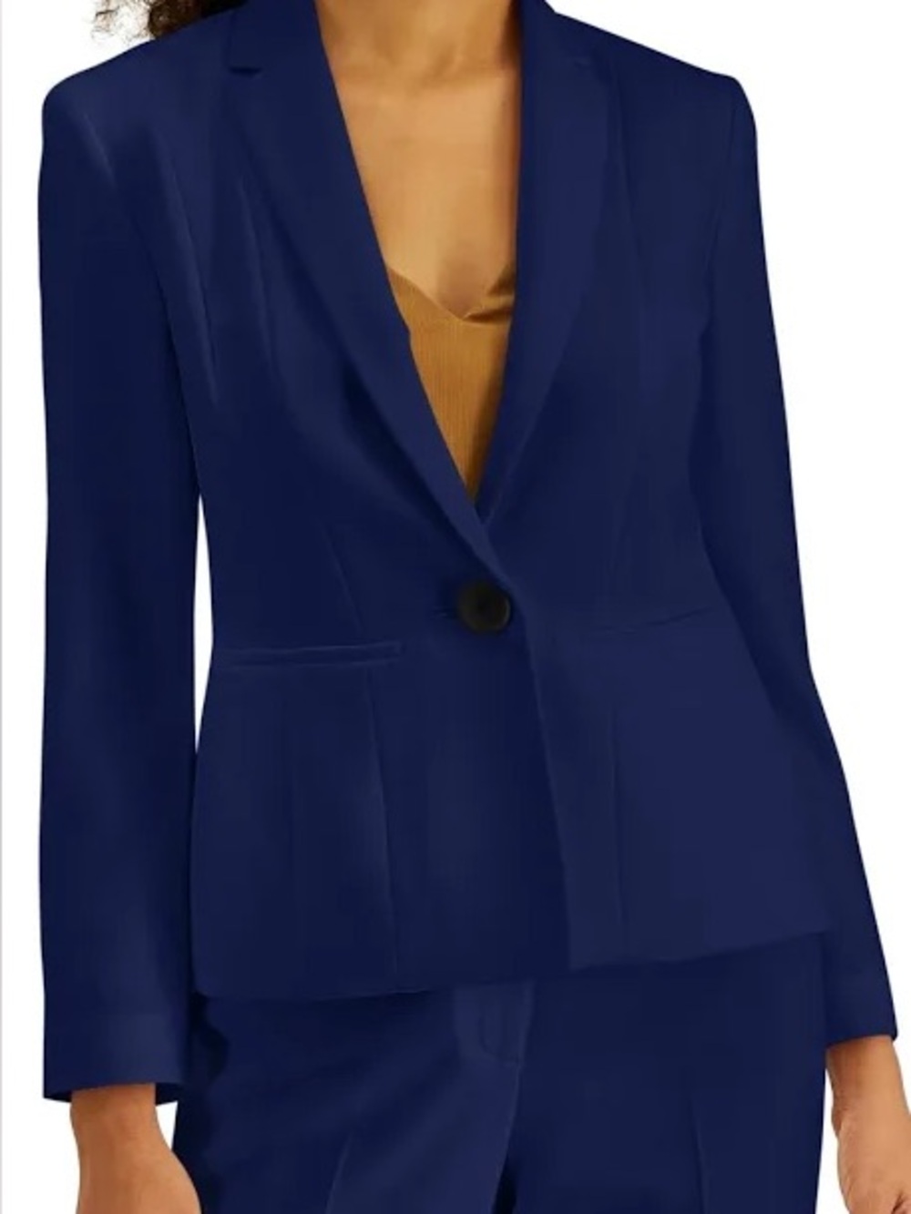 Kaspet: Navy Single-Button Blazer Jacket and slacks set